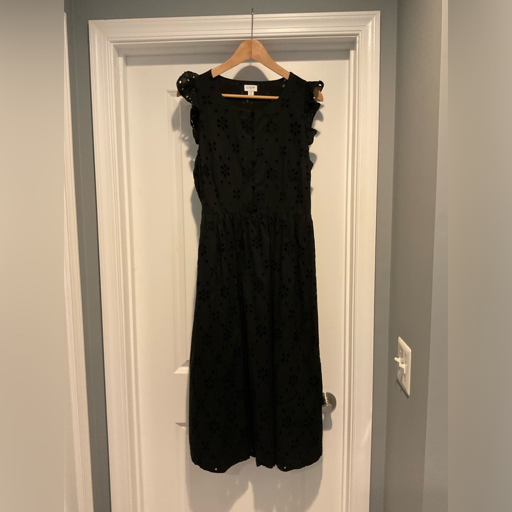 Black Eyelet J. Crew dress size 12